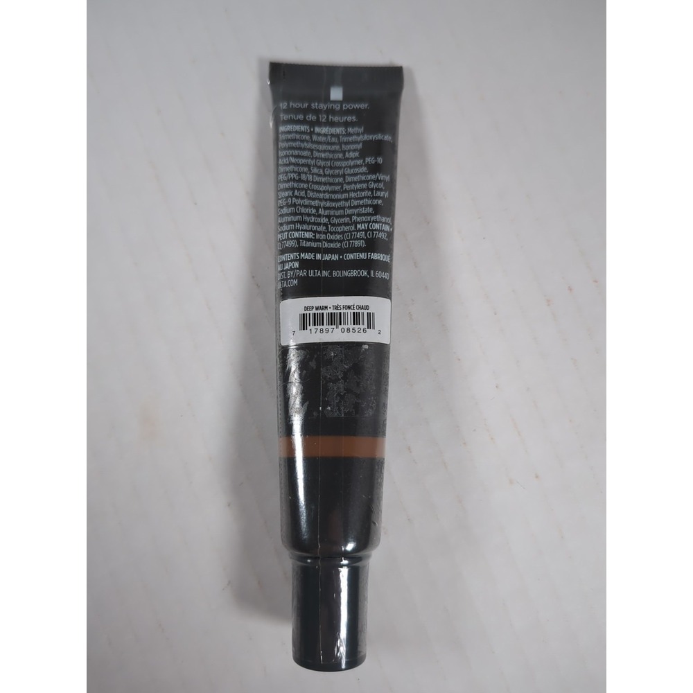 ULTA Beauty Velvet Matte Full Coverage Foundation Deep Warm 30ml NEW - Picture 2 of 5